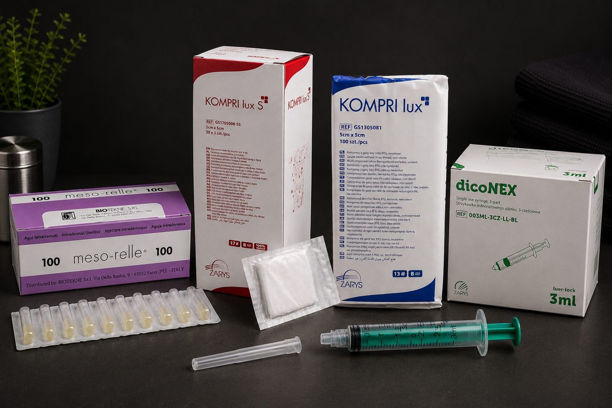 Estevel Mezoterapia PRO 30G 12 mm – Zestaw do Mezoterapii Igłowej