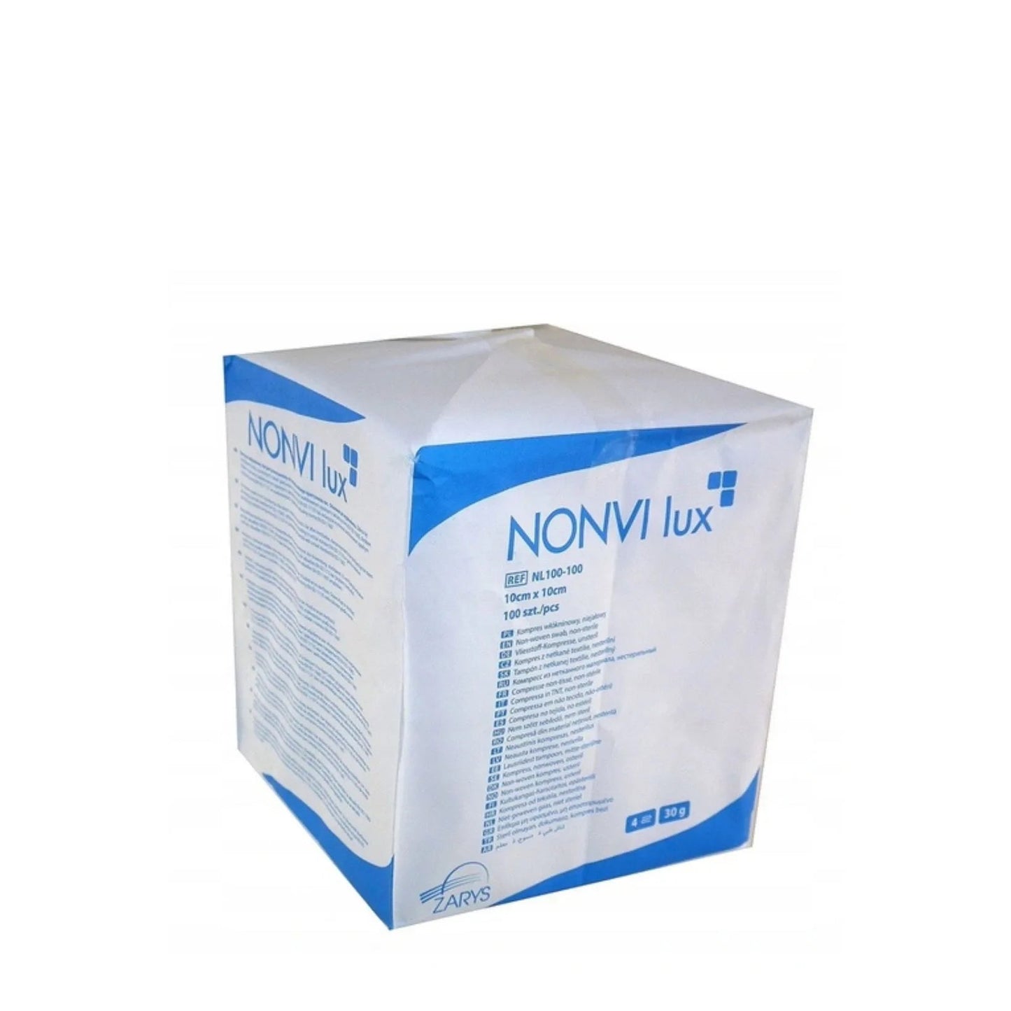 Kompresy Gazowe Niejałowe ZARYS KOMPRI LUX 7,5 × 7,5 cm 13N 8W – 100 szt.