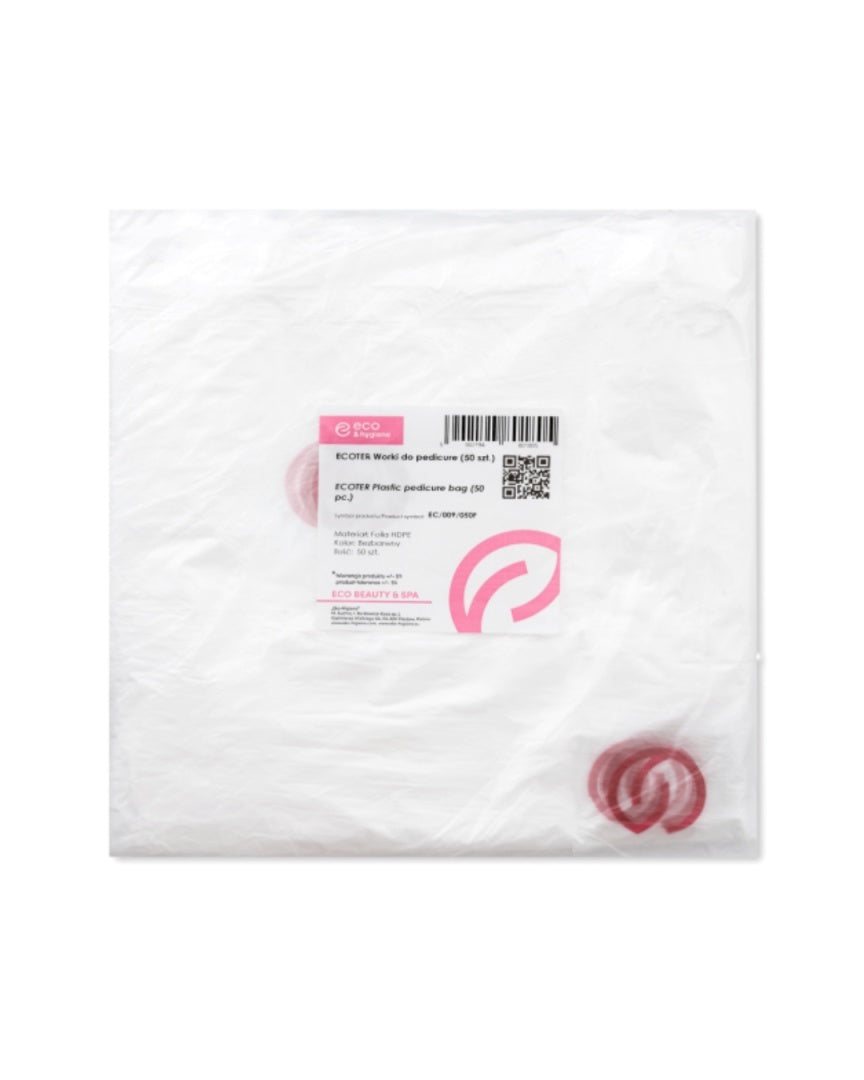 Worki do Pedicure EKO-HIGIENA HDPE 51 × 30 × 50 cm – Jednorazowe, 50 szt.