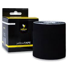 Taśma do Kinesiotapingu yellowTAPE yellowSPORT Czarna 7,5 cm × 5 m - 1szt.