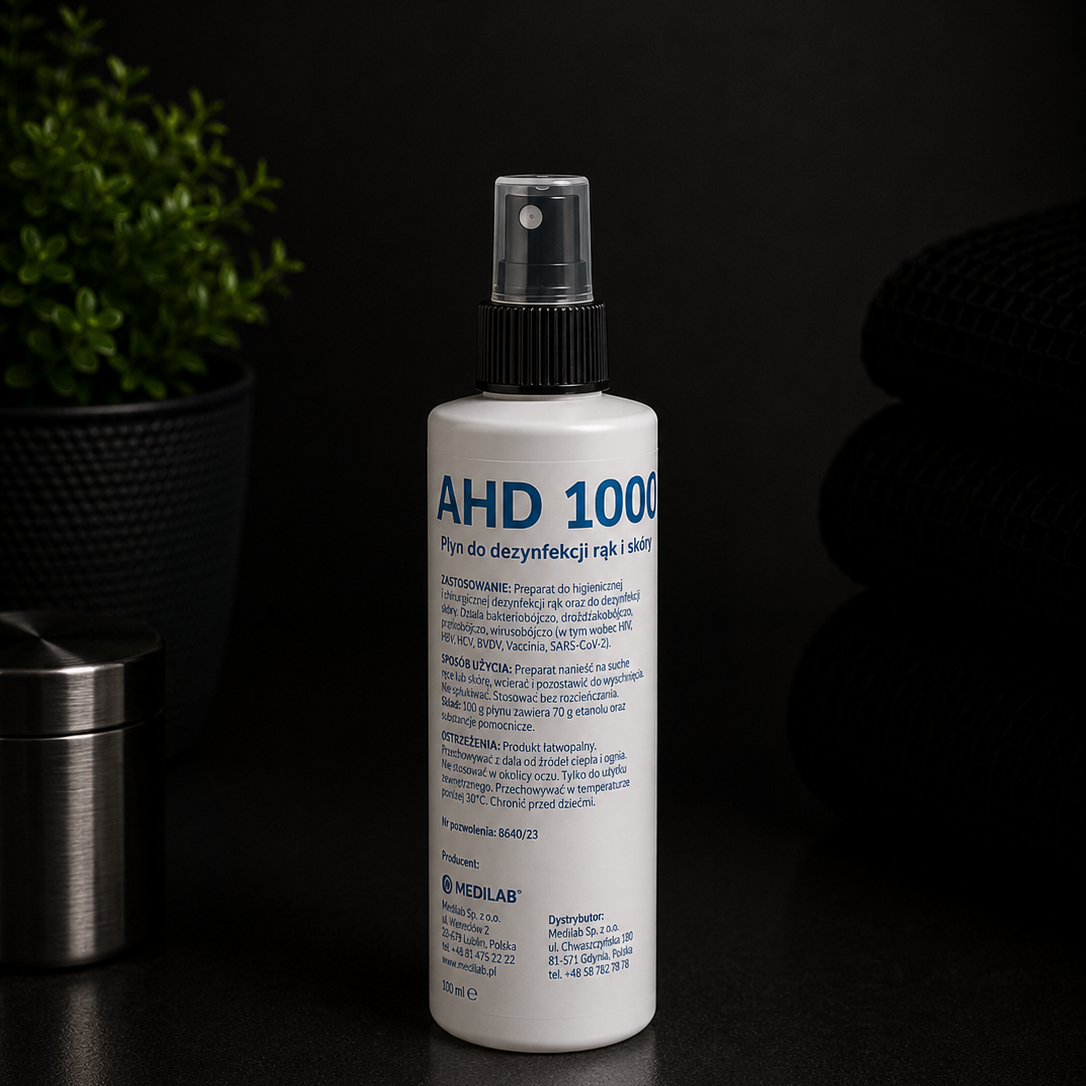 AHD 1000 250 ml z atomizerem LYSOFORM – preparat do dezynfekcji rąk i skóry
