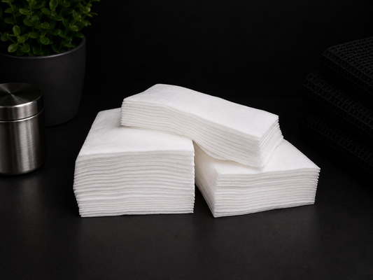Chusteczki Kosmetyczne Jednorazowe Gładkie 25 × 38 cm, EKO-HIGIENA – 100 szt.