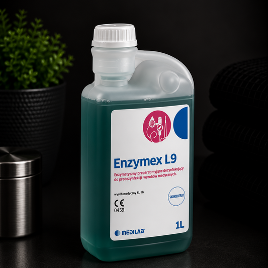 ENZYMEX L9 1000 ml – Bezalkoholowy Koncentrat do Mycia i Dezynfekcji Narzędzi MEDILAB