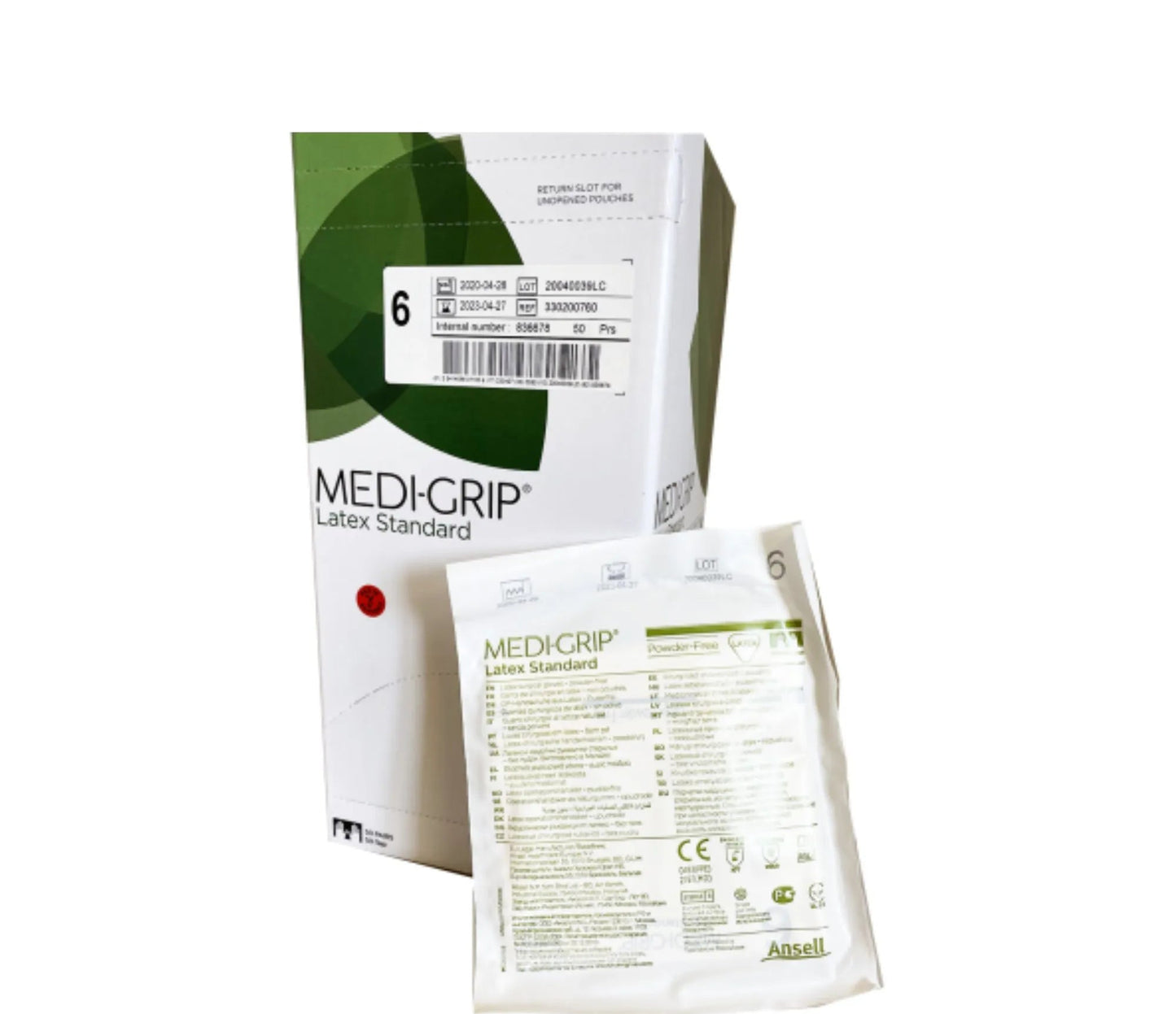 Rękawice Chirurgiczne Lateksowe Bezpudrowe Sterylne MEDI-GRIP ZARYS – 1 Para