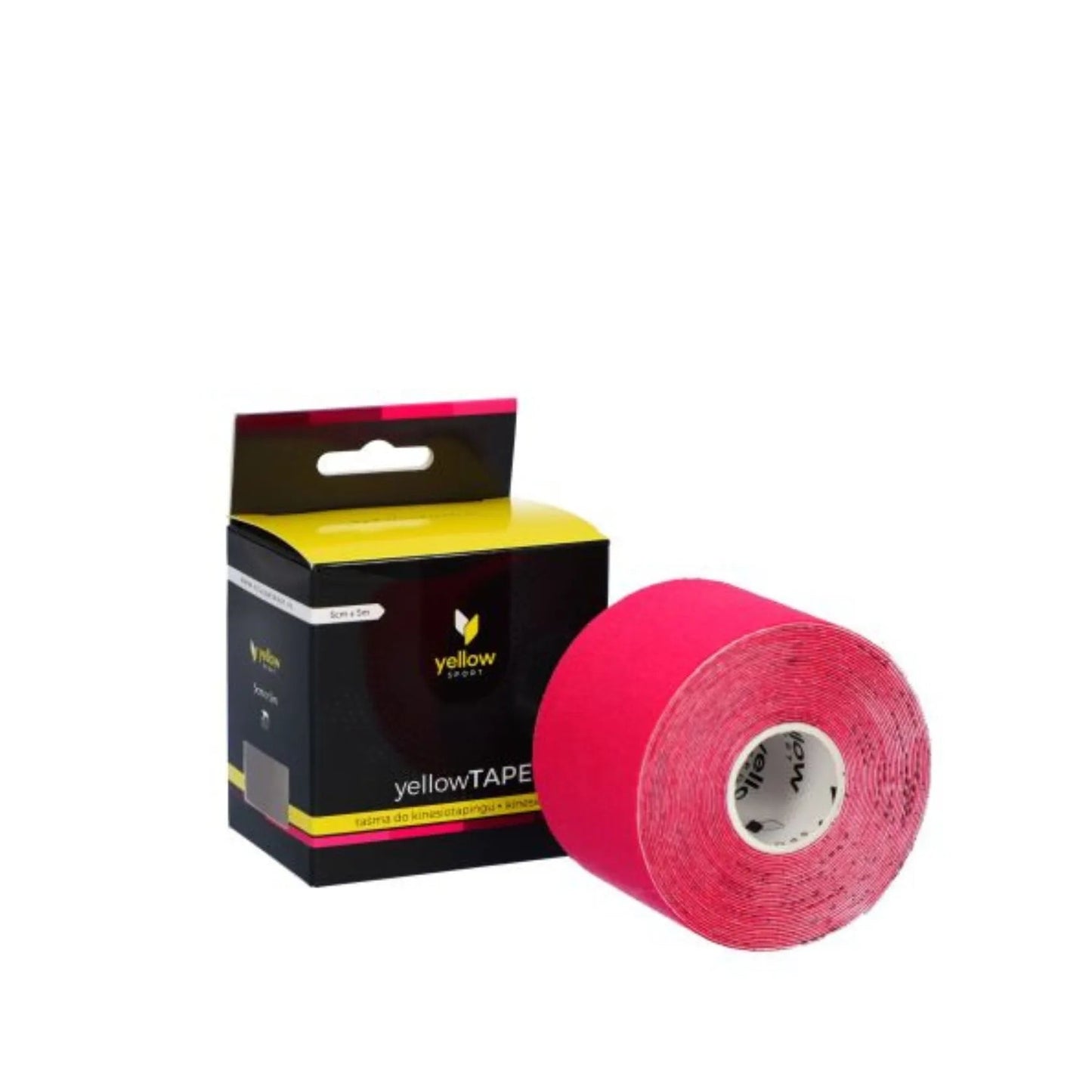 Taśma do Kinesiotapingu yellowTAPE yellowSPORT Różowa 5 cm × 5 m - 1szt.