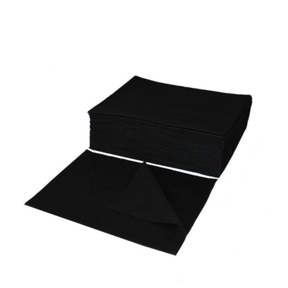 Ręcznik fryzjerski z włókniny perforowany czarny EKO HIGIENA 70 × 50 cm – 50 szt.