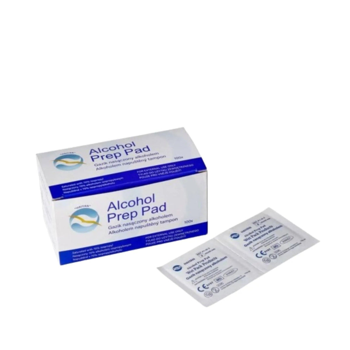 Gaziki Nasączone Alkoholem Alcohol Prep Pad ZARYS 65 × 30 mm – 100 szt.