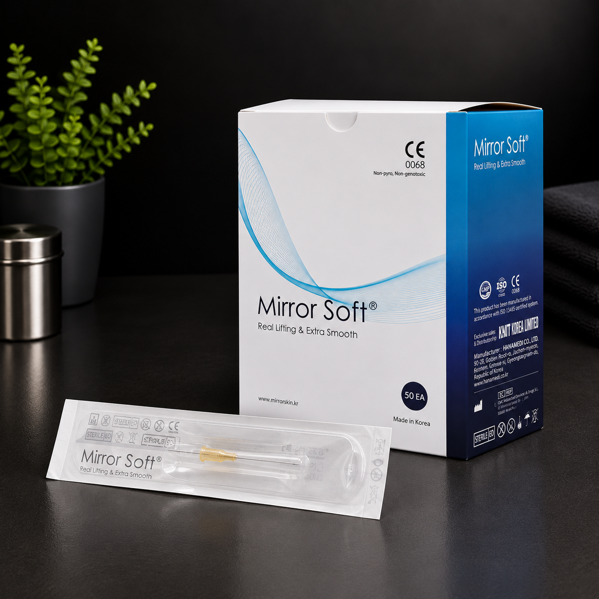 Mirror Soft PRO – Kaniule Atraumatyczne 22G × 70 mm – 10 szt.