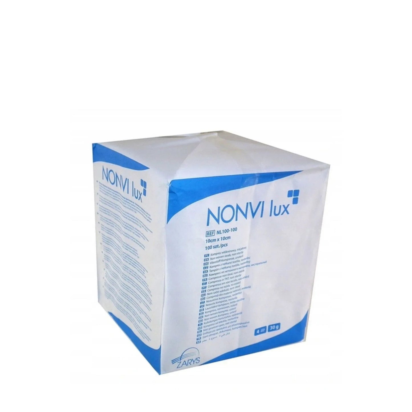 Kompresy włókninowe ZARYS NONVI LUX 10 × 10 cm – niejałowe, 100 szt.