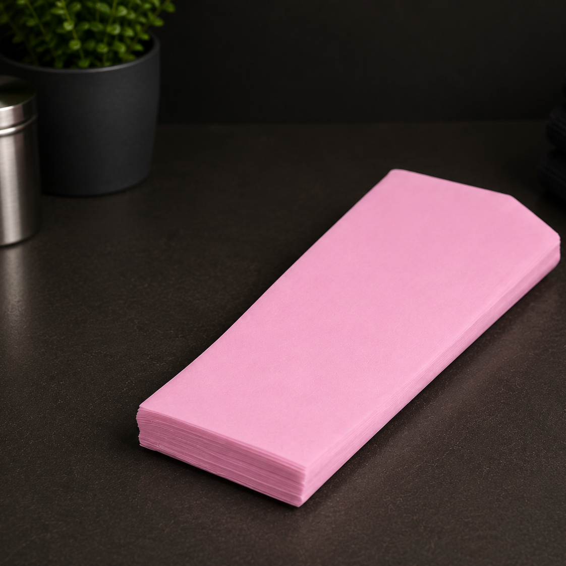 Paski do Depilacji z Włókniny STANDARD  7 × 20 cm, EKO-HIGIENA – Różowe, 100 szt.