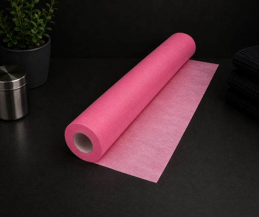 Podkład Włókninowy Economic Soft 60 cm × 50 m, 14 g/m², EKO-HIGIENA - Różowy, Rolka