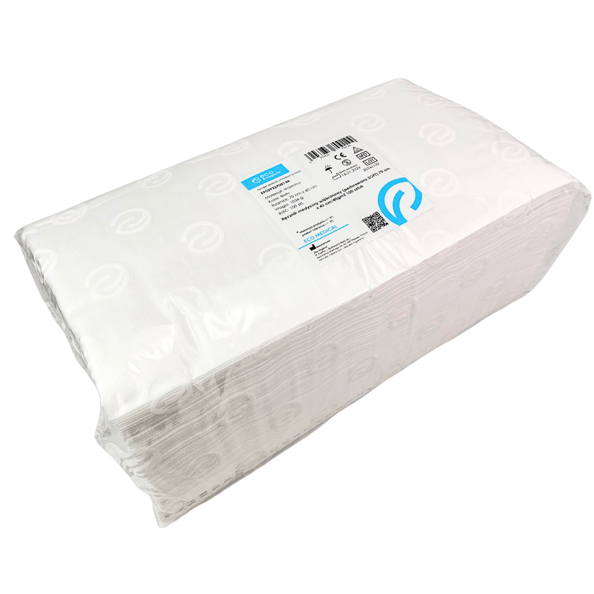 Ręcznik Medyczny Włókninowy Perforowany SOFT EKO-HIGIENA 70 × 50 cm, 40 g/m² – 50 szt.