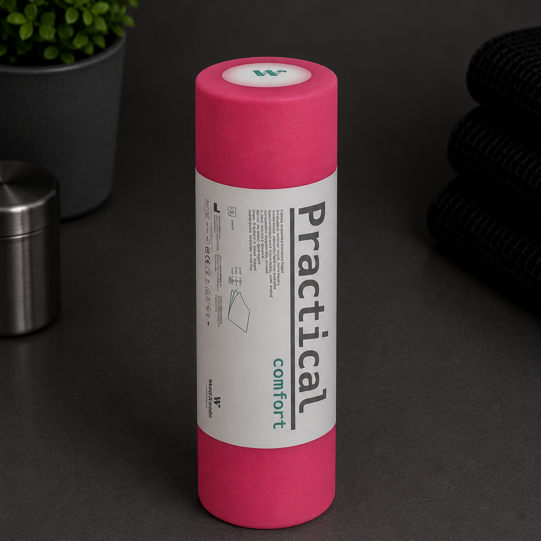 Serweta podfoliowana Practical Comfort Fuksja 32 × 50 cm – 40 arkuszy.