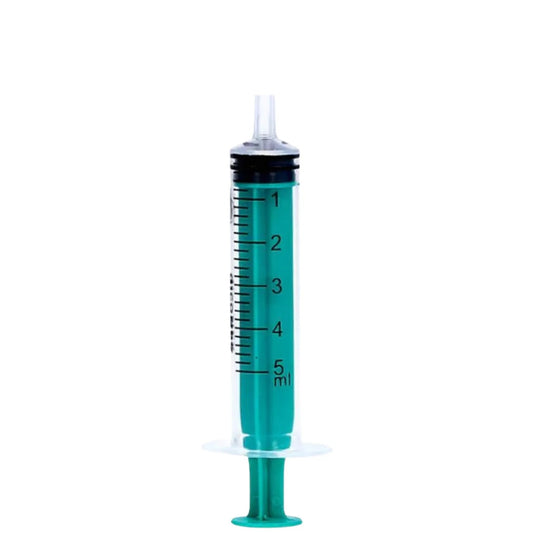 Strzykawka ZARYS DicoNEX Luer Lock 5 ml Zielony Tłok – 100 szt. ZARYS